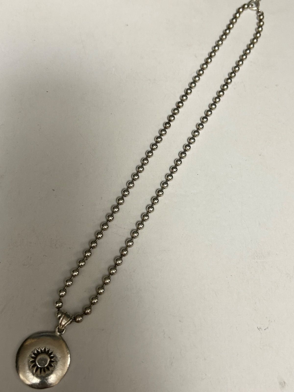 80年代MEXICO製ヴィンテージSILVER925FATボールネックチェーン