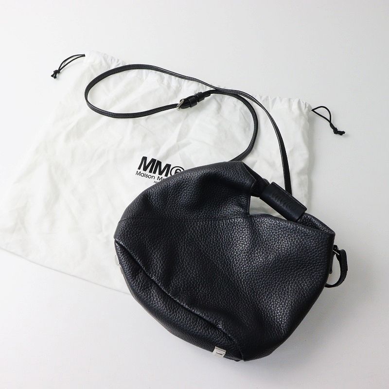 Maison Margiela MM6 Japaneseミディアム レザー 本革 MM6 Maison Margiela - Japanese Bag Classic Medium Black