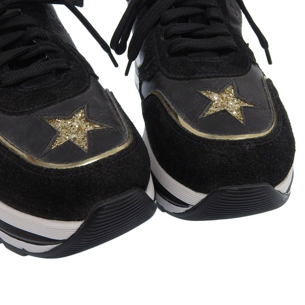 VOILE BLANCHE ボイルブランシェ 新品同様 MARAN MULTISTAR スニーカー シューズ メンズ ブラック×ゴールド 39  2016280011A09 VOILE BLANCHE スニーカー 黒　39