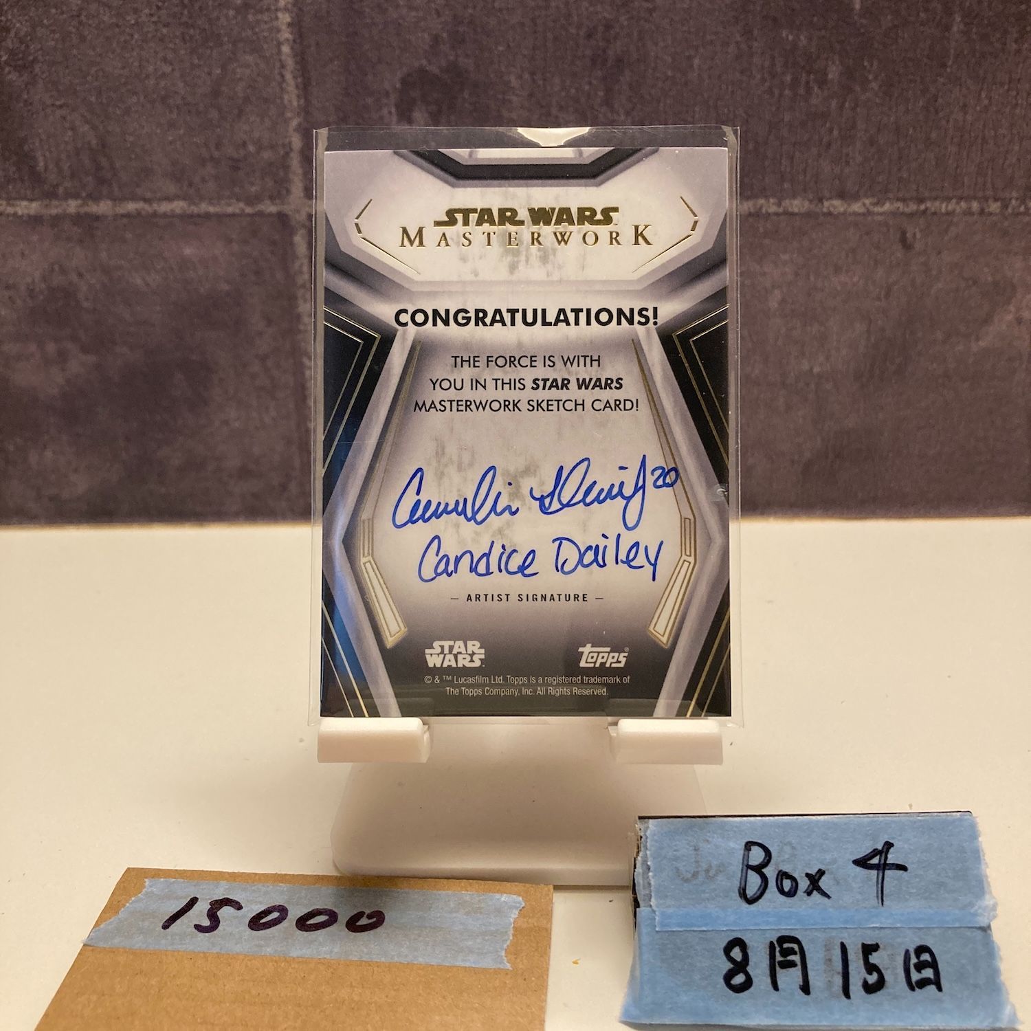 スターウォーズtopps スノーク 直筆sketchカード 2024 Topps STAR WARS CHROME = SILVER FOIL Sketch Card by