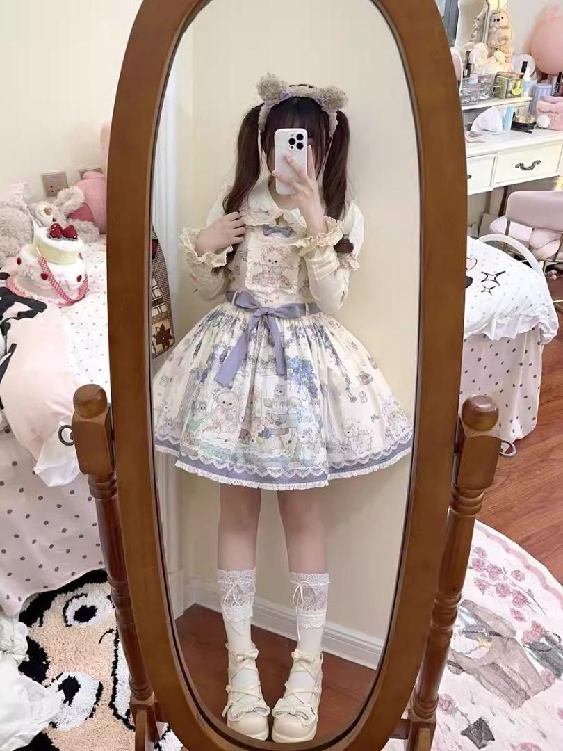 LT-95 豪華姫系 lolita 可愛 レトロ風 オリジナル 洋服 ロリータ LT-95 豪華姫系 lolita 可愛 レトロ風 オリジナル 洋服 ロリータ