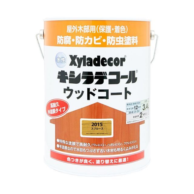 カンペハピオ水性キシラデコールウッドコートスプルース3.4L
