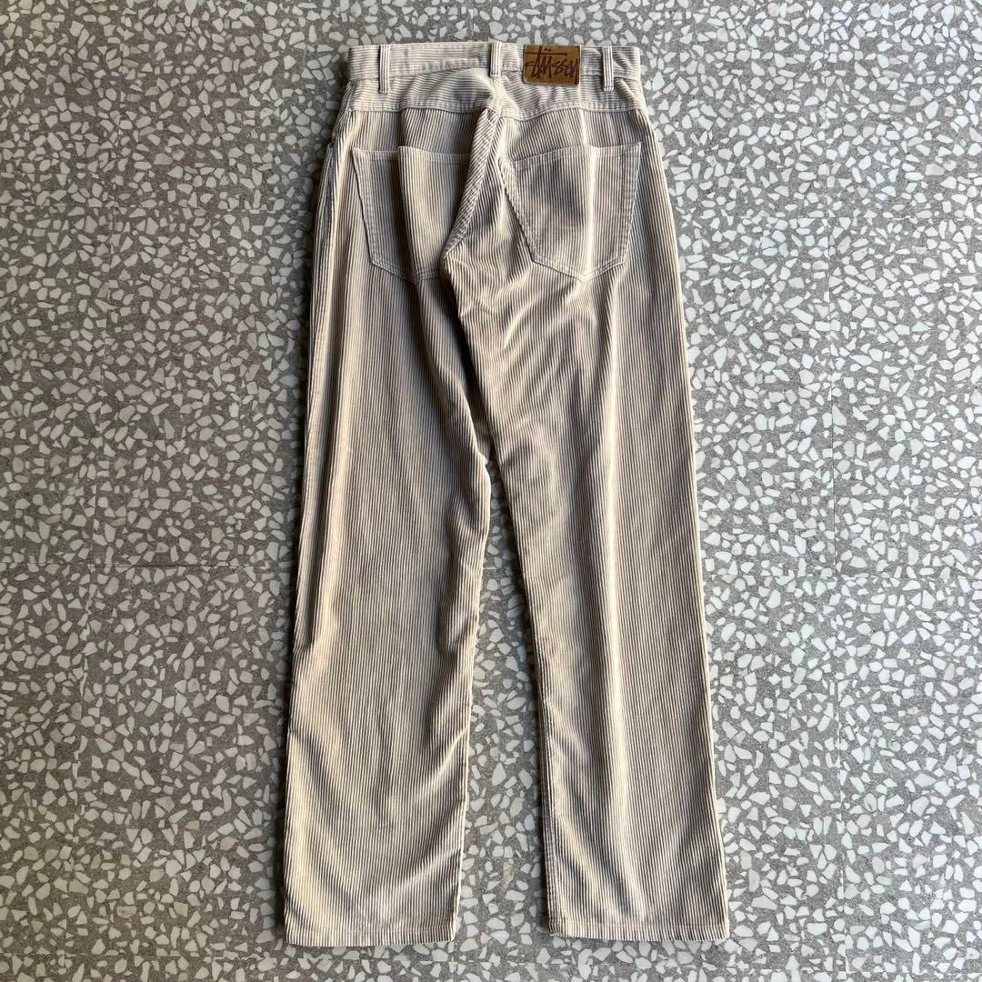 STUSSY / 80's 90′s corduroy pants 30【赤タグ、太畝コーデュロイ