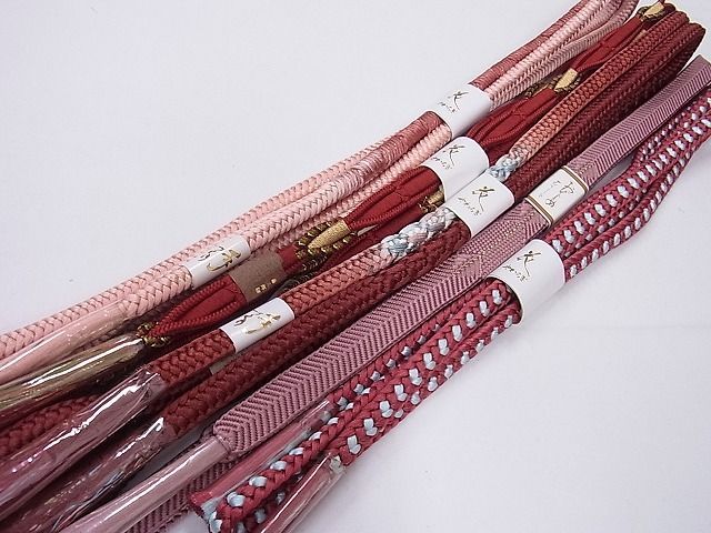 平和屋2□和装小物 帯締め全て未使用10本 花やわらぎ 高麗組 くみひも