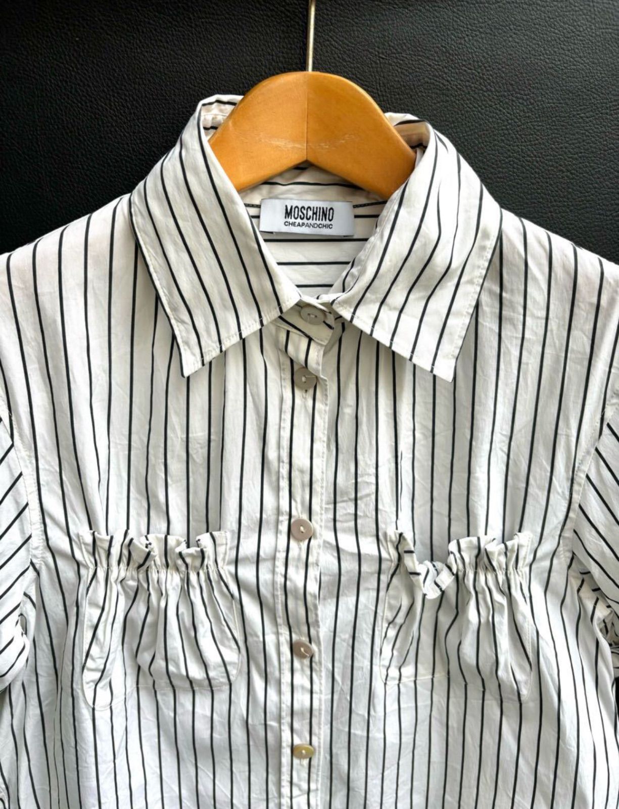 【別倉庫からの配送】 and cheap moschino 美品 chic チープアンドシック モスキーノ シャツ+ブラウス(長袖+七分)