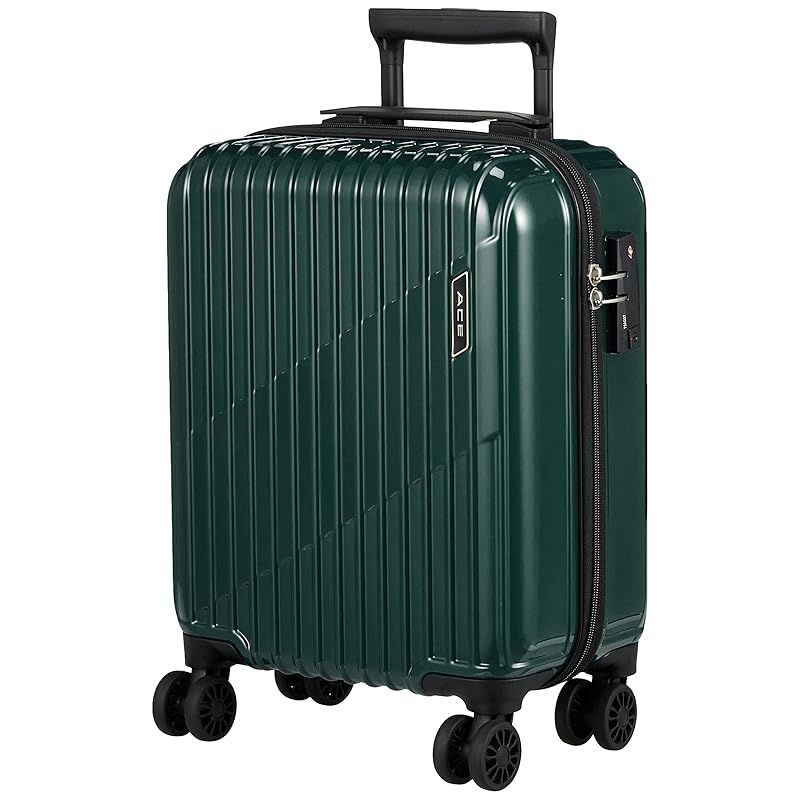 エース スーツケース クレスタ 機内持込可 20L 2.3kg 2~3泊 コインロッカーサイズ 06314 47 cm ダークグリーン one size