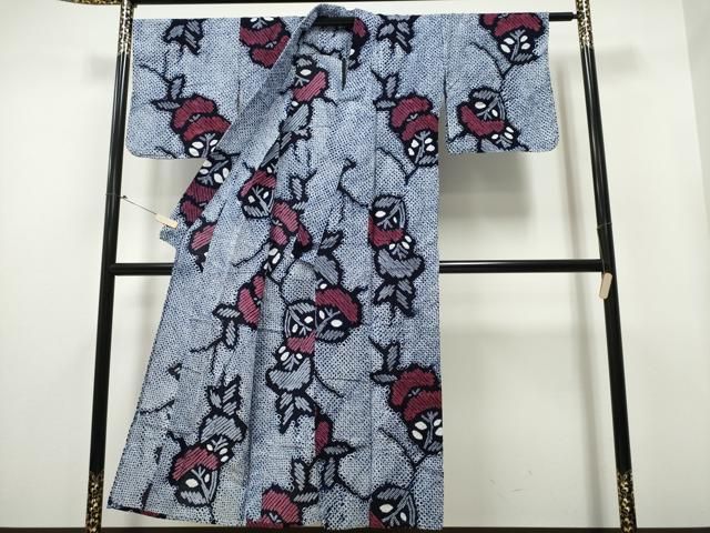 平和屋着物∴夏物 浴衣 有松鳴海絞り 草木文 綿 CAAY4514ng