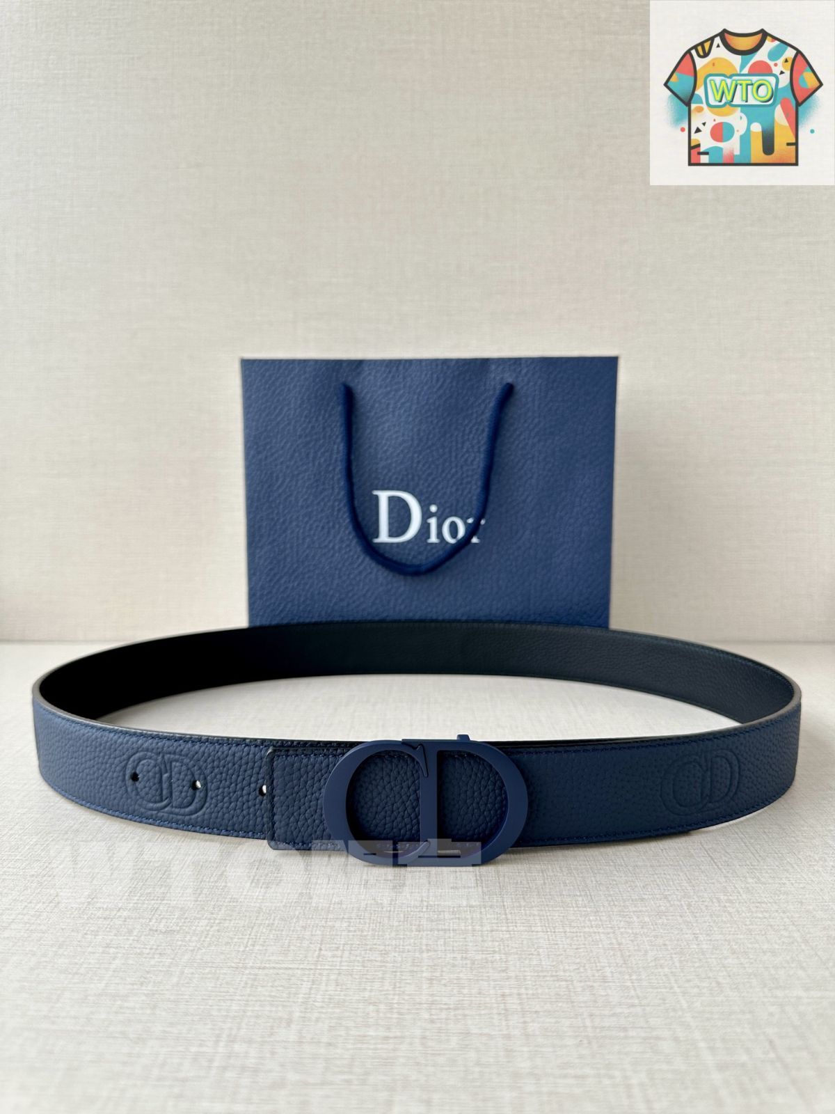 完売品Dior♡ POLYTECHNIQUEベルト美品♡スムースカーフスキン最終 DIOR | リバーシブル ベルトストラップ 35mm スムースカーフスキン