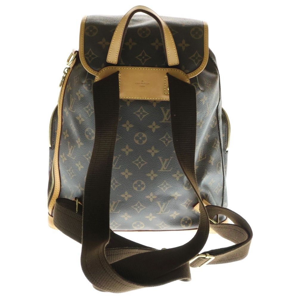 LOUIS VUITTON ルイヴィトン モノグラム サック アド ボスフォール バックパック リュックサック ゴールド金具 レザー×PVC ブラウン M40107