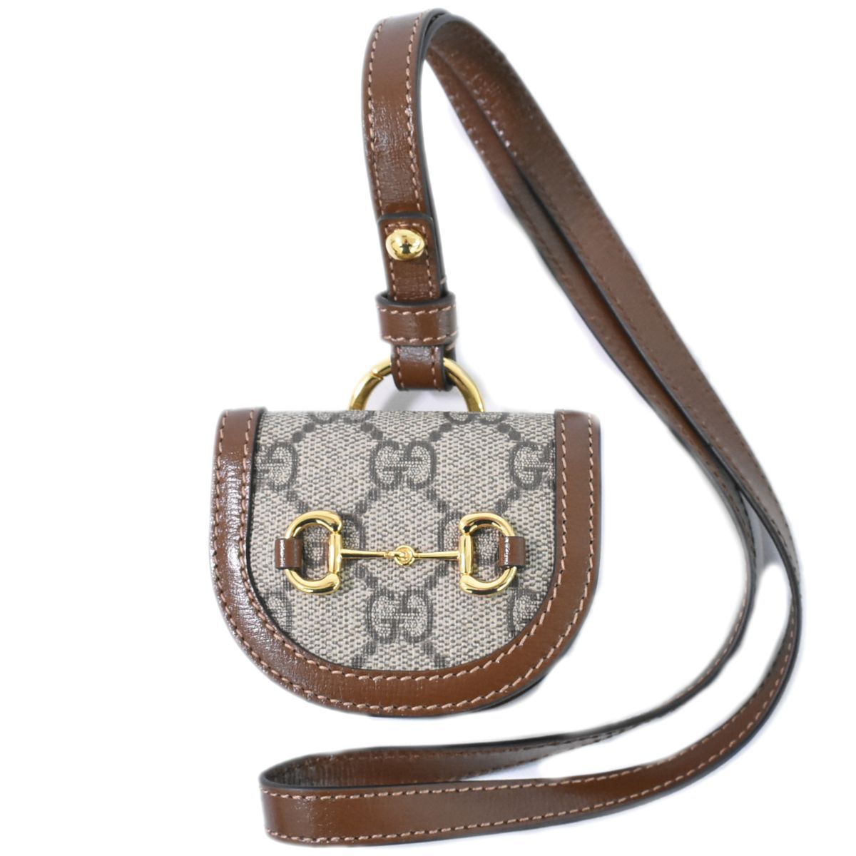 ★送料関税込★GUCCI ホースビット GGスプリーム イヤホンケース 本物 グッチ GUCCI ホースビット GGスプリーム AirPodsケース