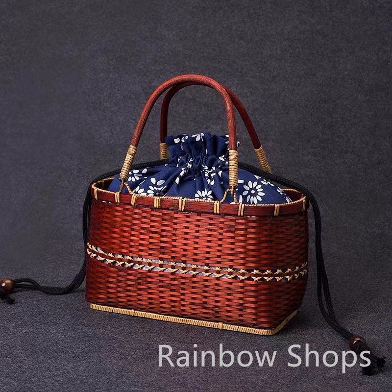 竹編みバッグ 茶道具収納b 匠の技 和風 かごバッグ トートバッグ 竹 竹編みバッグ 茶道具収納