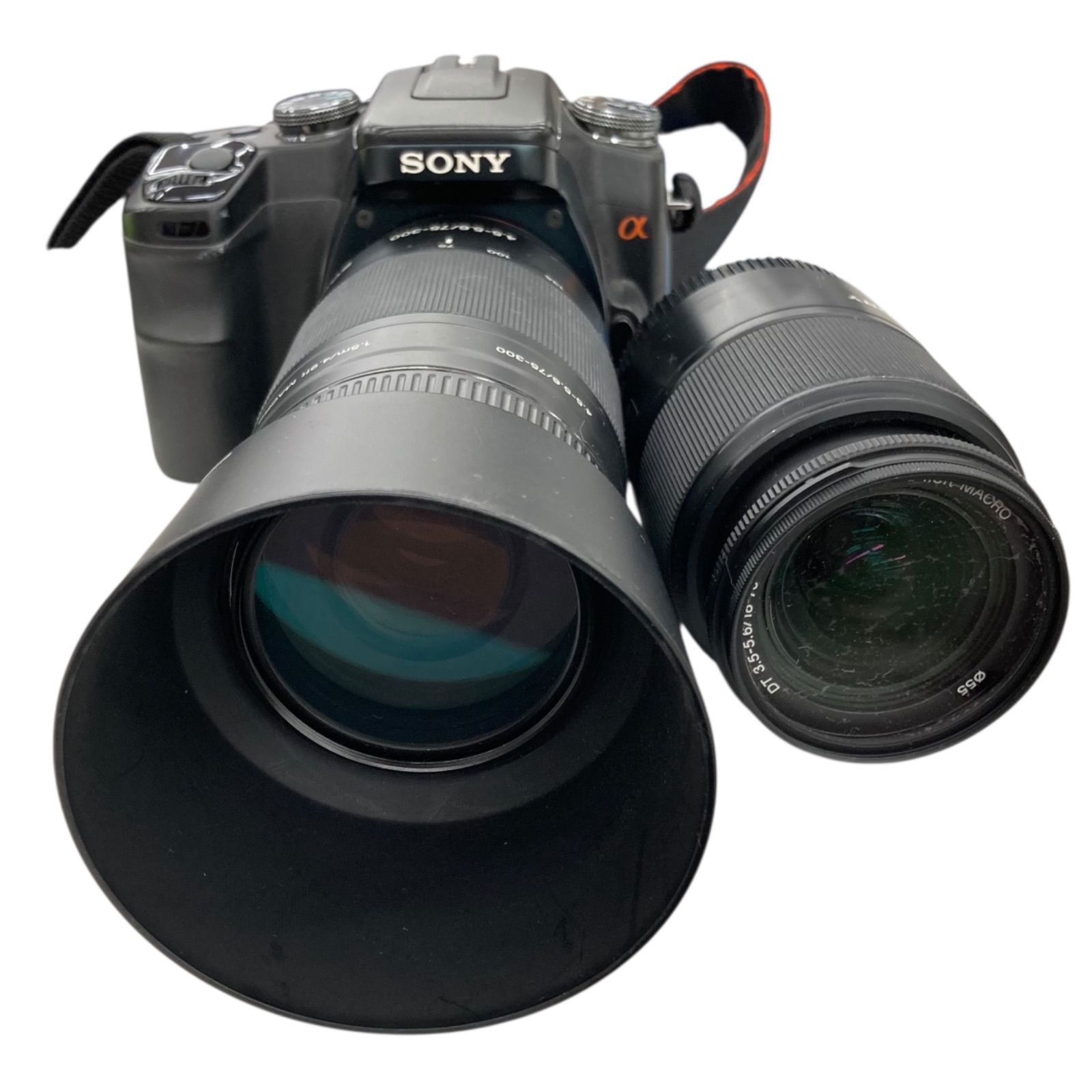 186000 現状品 SONY α100 DSLR-A100 レンズ（18-70mm,75-300mm