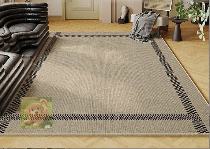 防水シルクカーペットリビング汚れに強く手入れしやすい2025新型軽量贅沢ソファティーテーブル 寝室160 x 230 cm