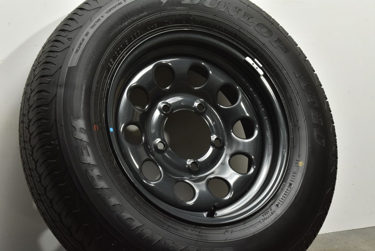 製 新車外し品 スズキ JB74 ジムニー シエラ 純正 15in 5.5J 5 PCD139.7 ダンロップ グラントレック AT20 195 80R15