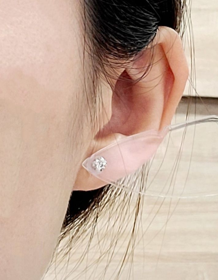 希少！フランダースカット 八角形 SI ダイヤモンド プラチナ ピアス  