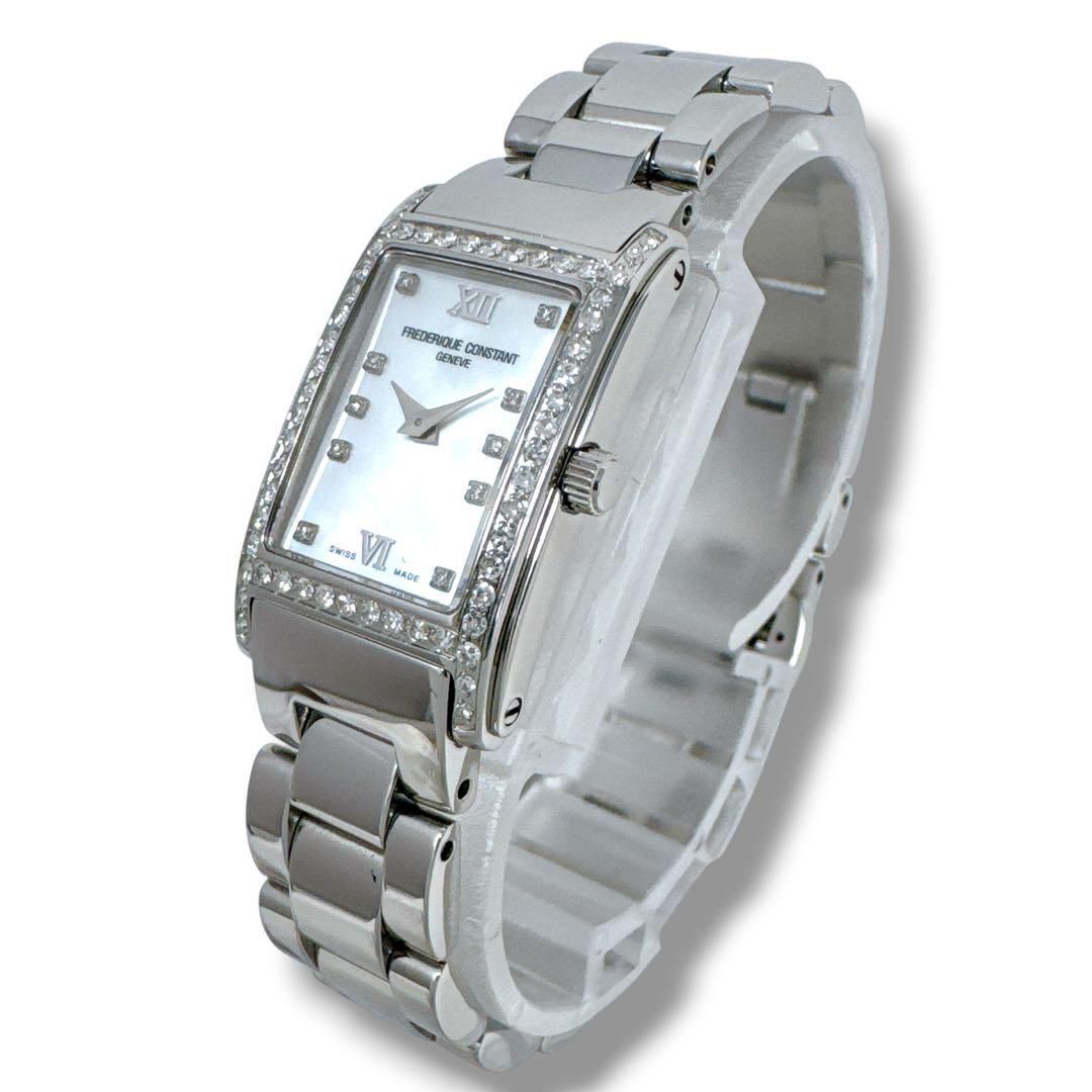 フレデリックコンスタント クラシック カレ ダイヤ シェル レディース 腕時計