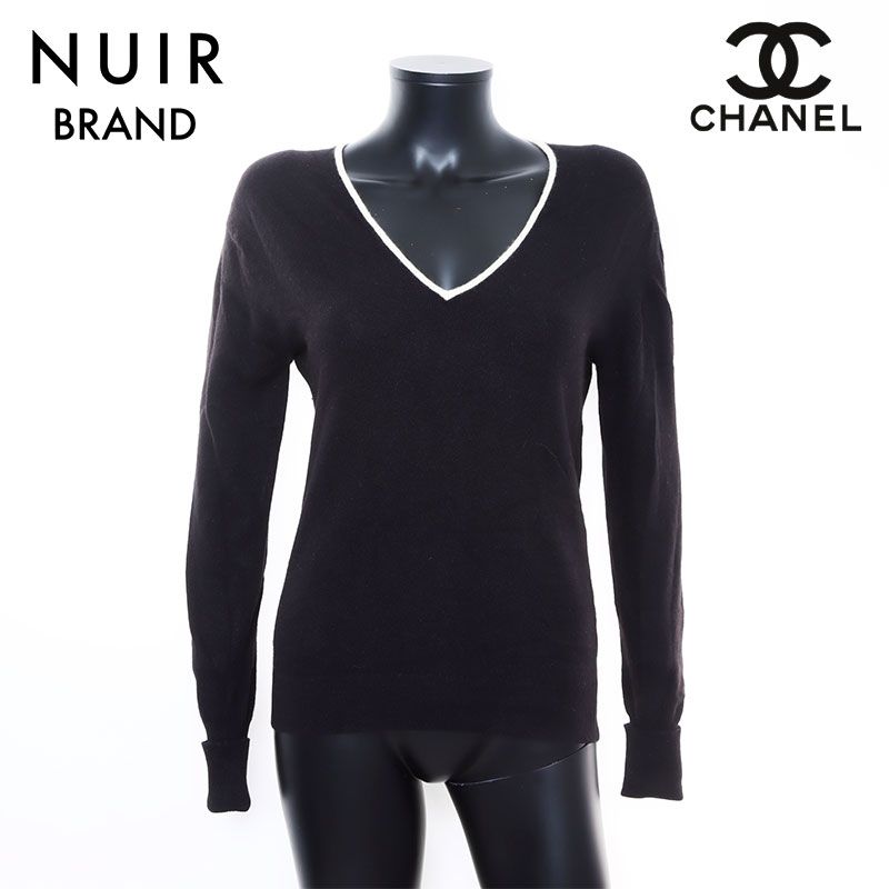 高い信頼 厚い信頼 ココマーク セーター シャネル CHANEL Size:40 97A Vネック ニット+セーター