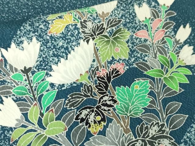 平和屋着物○訪問着 作家物 紬地 霞吉祥文 正絹 逸品 CAAR6509ze 楽天