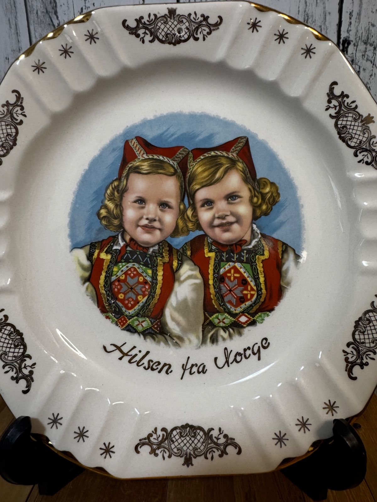 Figgjo Flint フィッギオ アンティーク飾り皿