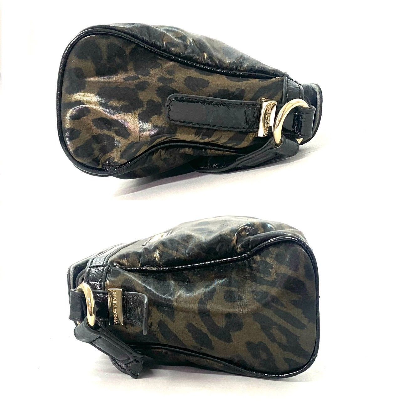 VERSACE JEANS】ショルダーバッグ レオパード ヒョウ柄 ナイロン 