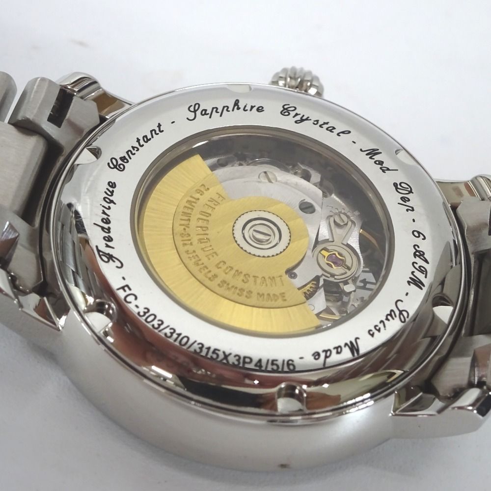 フレデリック・コンスタント 腕時計 クラシック ハートビート FC-303/310/315X3P4/5/6 シルバー×ホワイト ホワイト文字盤 Ft938041