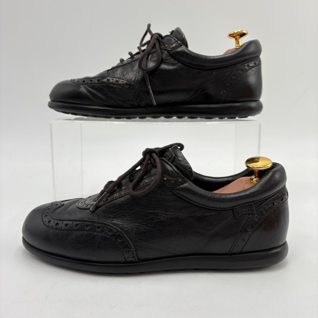 CAMPER ブラックレザー シューズ 36　レディース　美品 CAMPER(カンペール) サンダル 36 レディース美品 - 黒 レザー