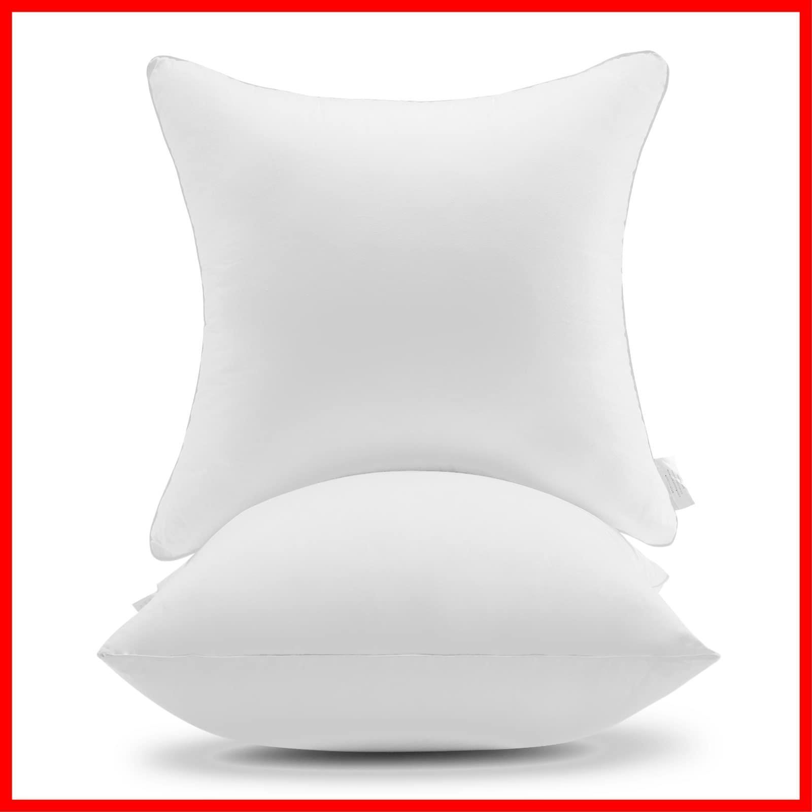  【人気商品】クッション中身 40x40cm 2個セット 洗えるヌードクッション 側生地綿100% 吸湿通気 背当て ふかふか 高反発 たっぷり500g本体 Silky Bunny クッション