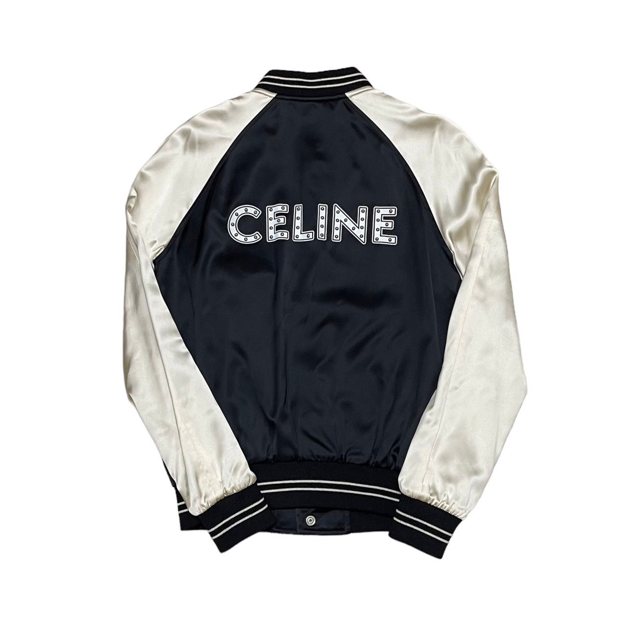 CELINE セリーヌ スタッズロゴテディジャケット 21SS Satin Teddy CELINE セリーヌ スタッズロゴテディジャケット 21SS Satin Teddy