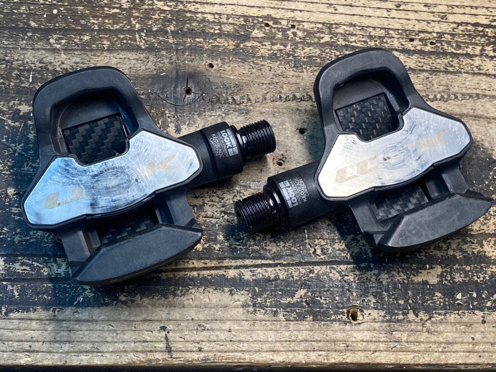 JC340 ルック LOOK KEO BLADE CARBON Ti ビンディングペダル チタン