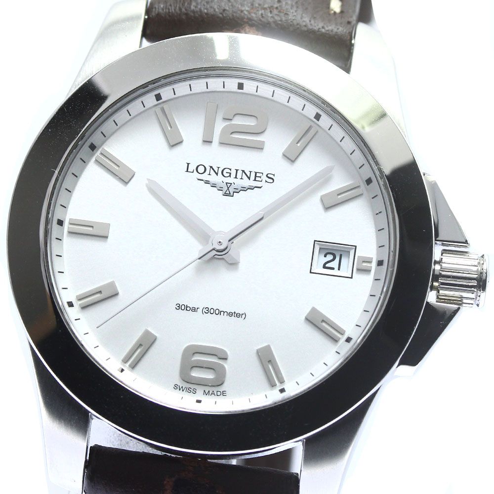 ロンジン LONGINES L3.377.4 コンクエスト デイト クォーツ ボーイズ美