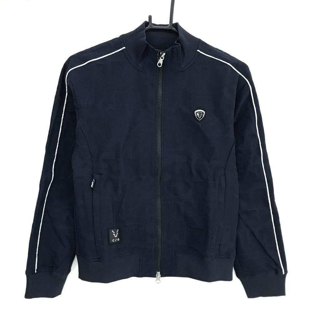 CPG 長袖ハイネックシャツ 青 光沢ロゴプリント 新品未使用 CPG