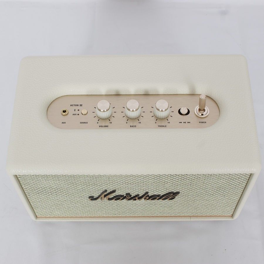 美品】Marshall Acton III クリーム ワイヤレススピーカー