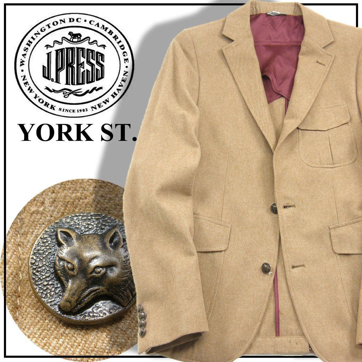 新品】 J.PRESS YORK STREET ／ Jプレス ヨークストリート フランネル 