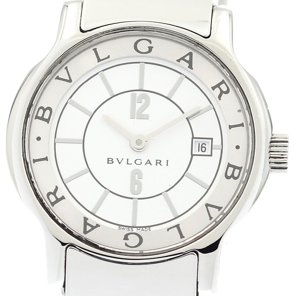 ブルガリ BVLGARI ST29S ソロテンポ デイト クォーツ レディース箱 保証書付き_877043