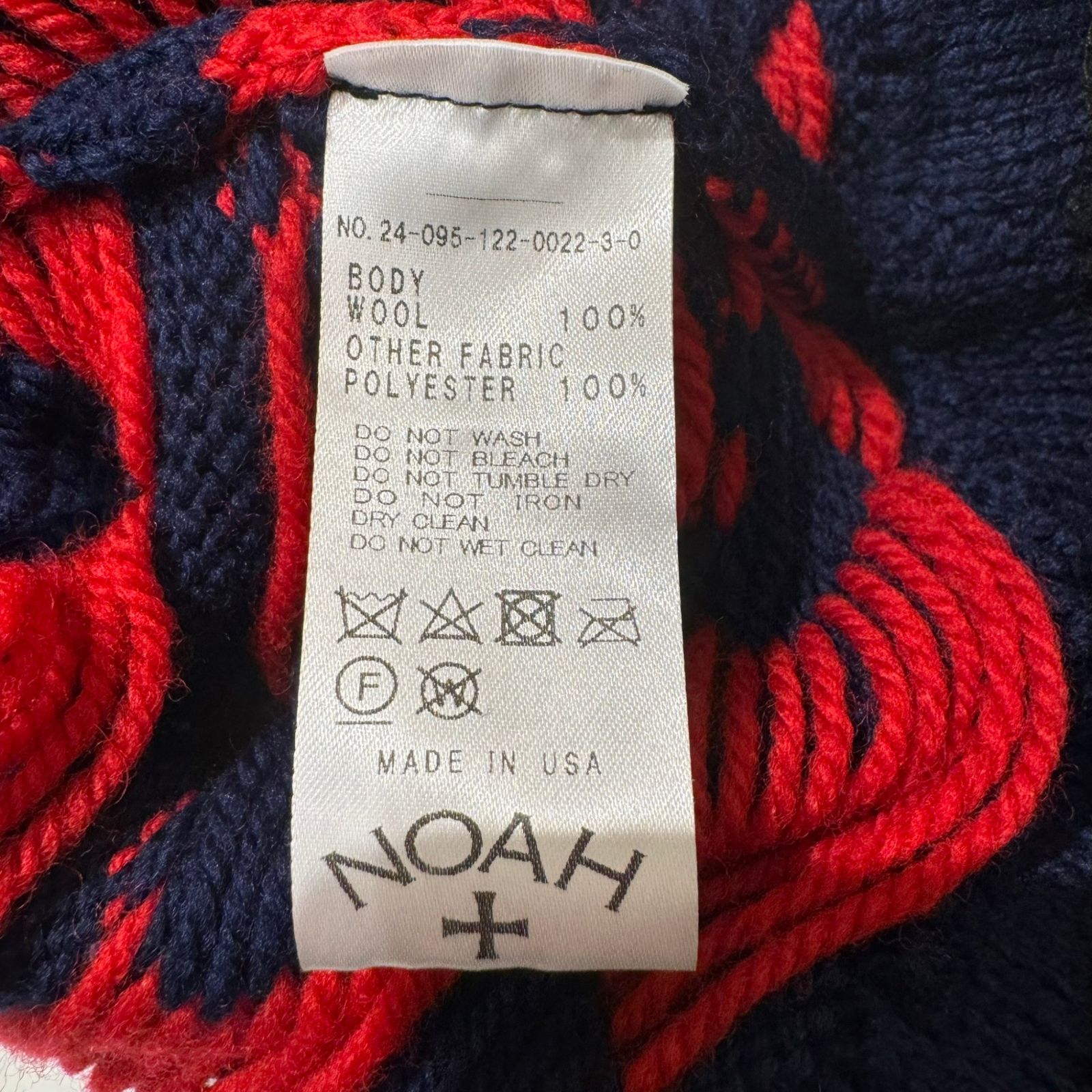 NOAH (ノア) ④ 24095122002230 Wool Heart Beanie ユニセックス
