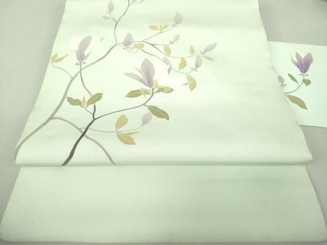 平和屋着物●塩瀬　九寸名古屋帯　木蓮　正絹　逸品　DAAU5851ps 平和屋着物○塩瀬 九寸名古屋帯 木蓮 正絹 逸品 DAAU5851ps - メルカリ