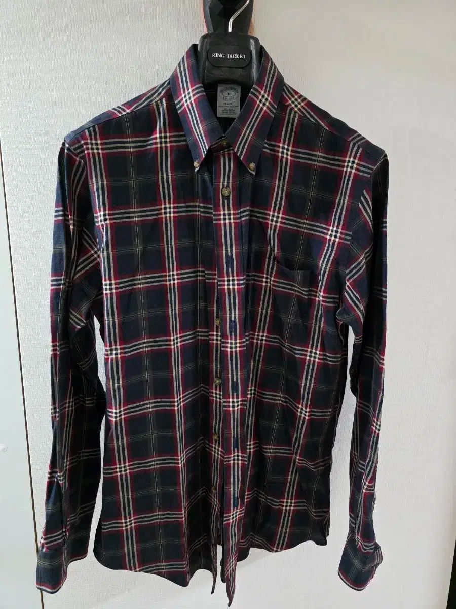 ブルックス ブラザーズ ノンアイロン ツイル タタン チェック ボタンダウン シャツ