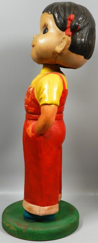 不二家 首振り人形 ペコちゃん首振り人形(全身セルロイド-バックル有