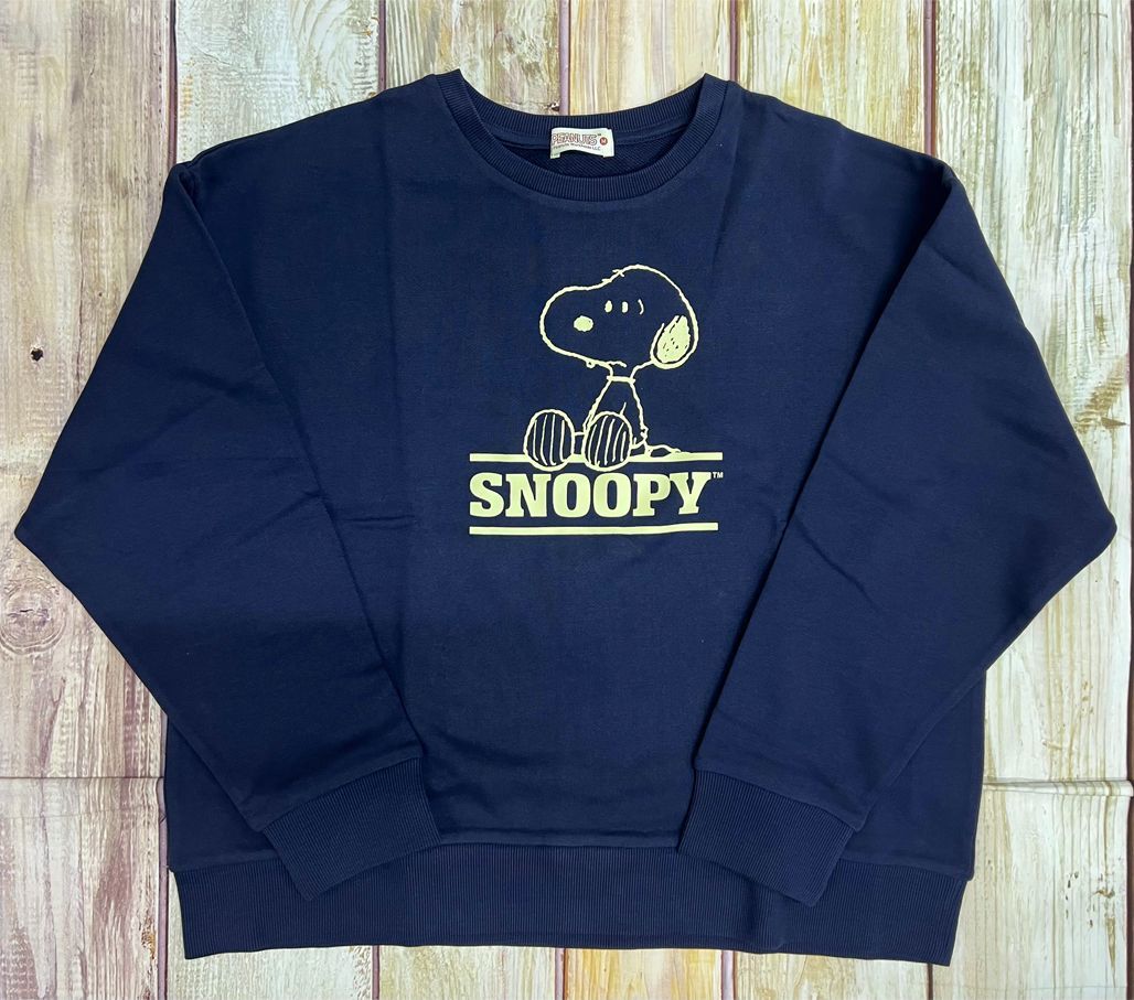 K.SNOOPY/スヌーピー/PEANUTS/スウェット/ワイドシルエット ネイビー Mサイズ 新品未使用 - メルカリ