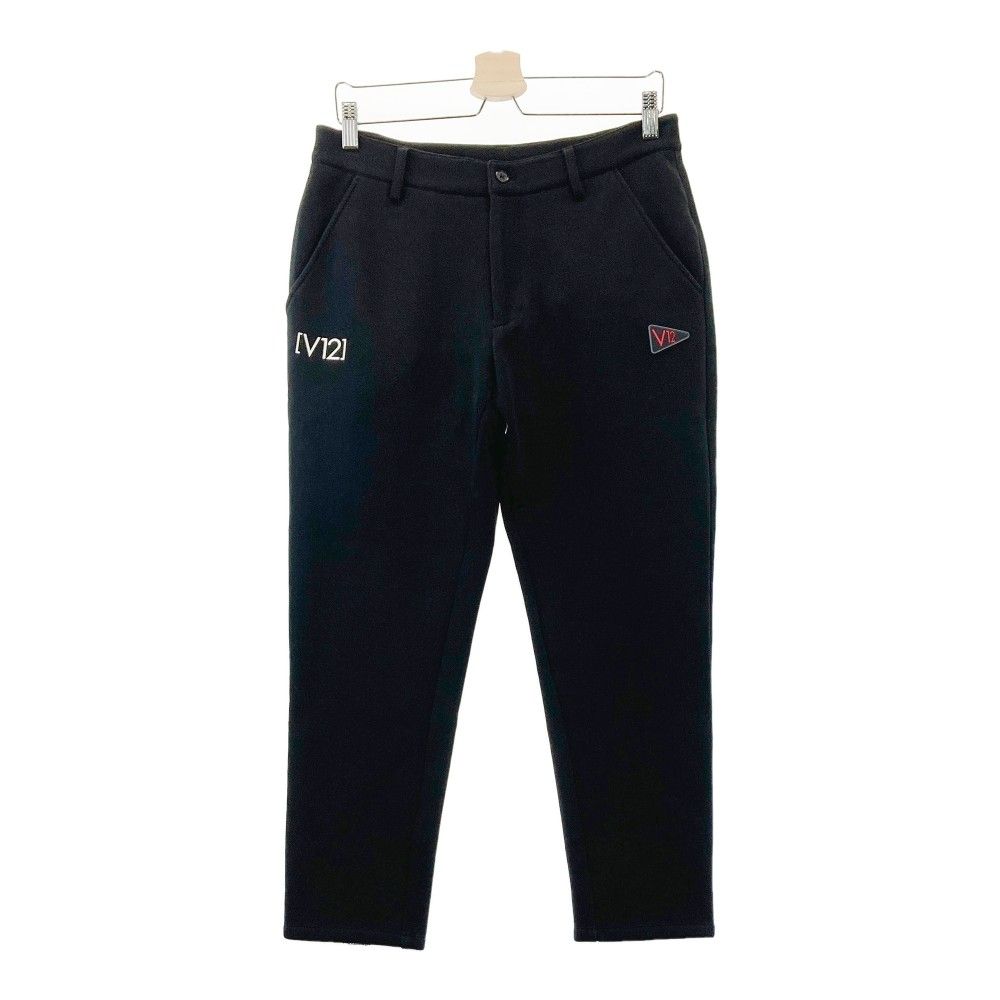 サイズ：M V12 ヴィトゥエルヴ  ストレッチパンツ  ブラック系 [240101457576] ゴルフウェア メンズ ストスト サイズ：M V12 ヴィトゥエルヴ ストレッチパンツ ブラック系