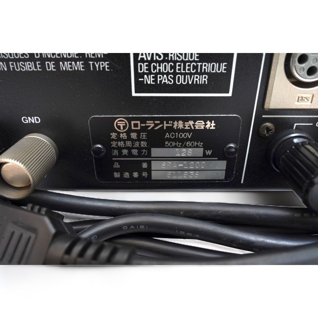 極上美品】 Roland SRA-1200 業務用 パワーアンプ 1 - メルカリ