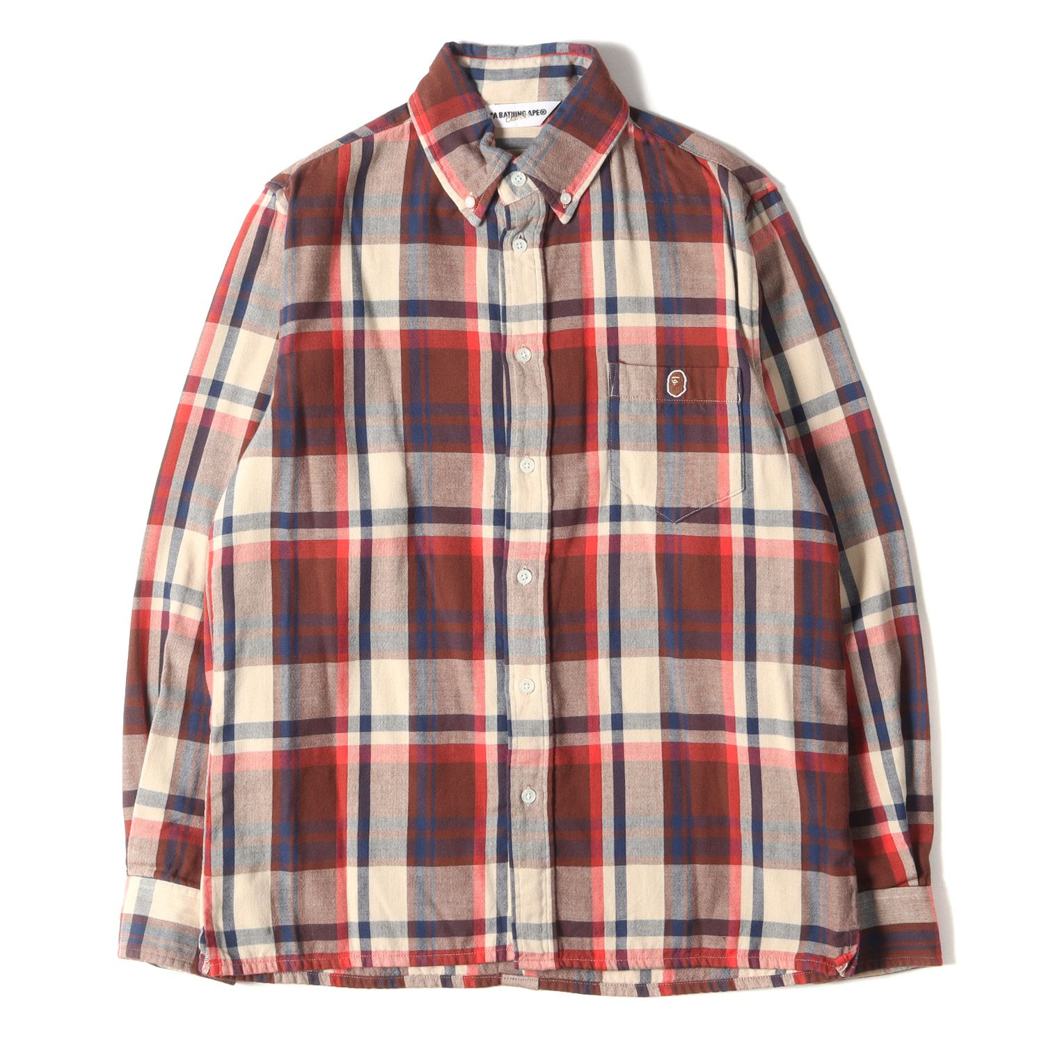 美品 A BATHING APE ア ベイシング エイプ シャツ サイズ:M ラブジェネ 