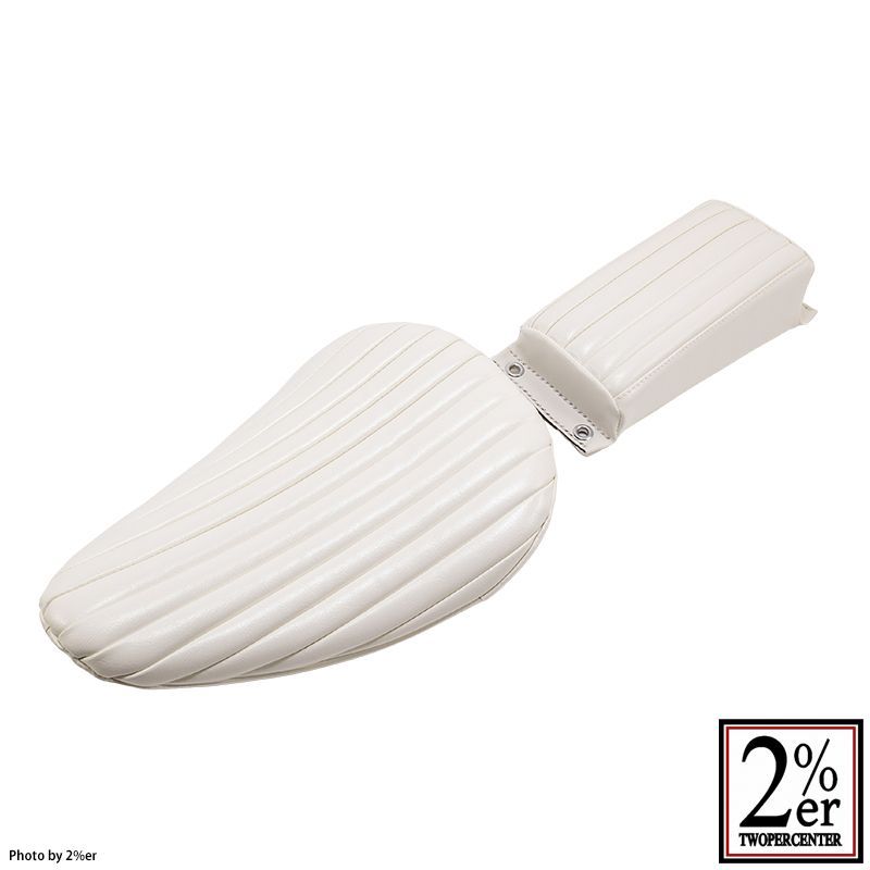 ソロサドルシートキット ピリオンパッドセット ホワイト SR400/500