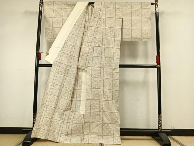着物ふぁんた■雪輪取り　暈し　本場染大島紬　逸品　しつけ付　訪問着 y4384 藍染 本場大島紬 着物 | 特選きものコレクション