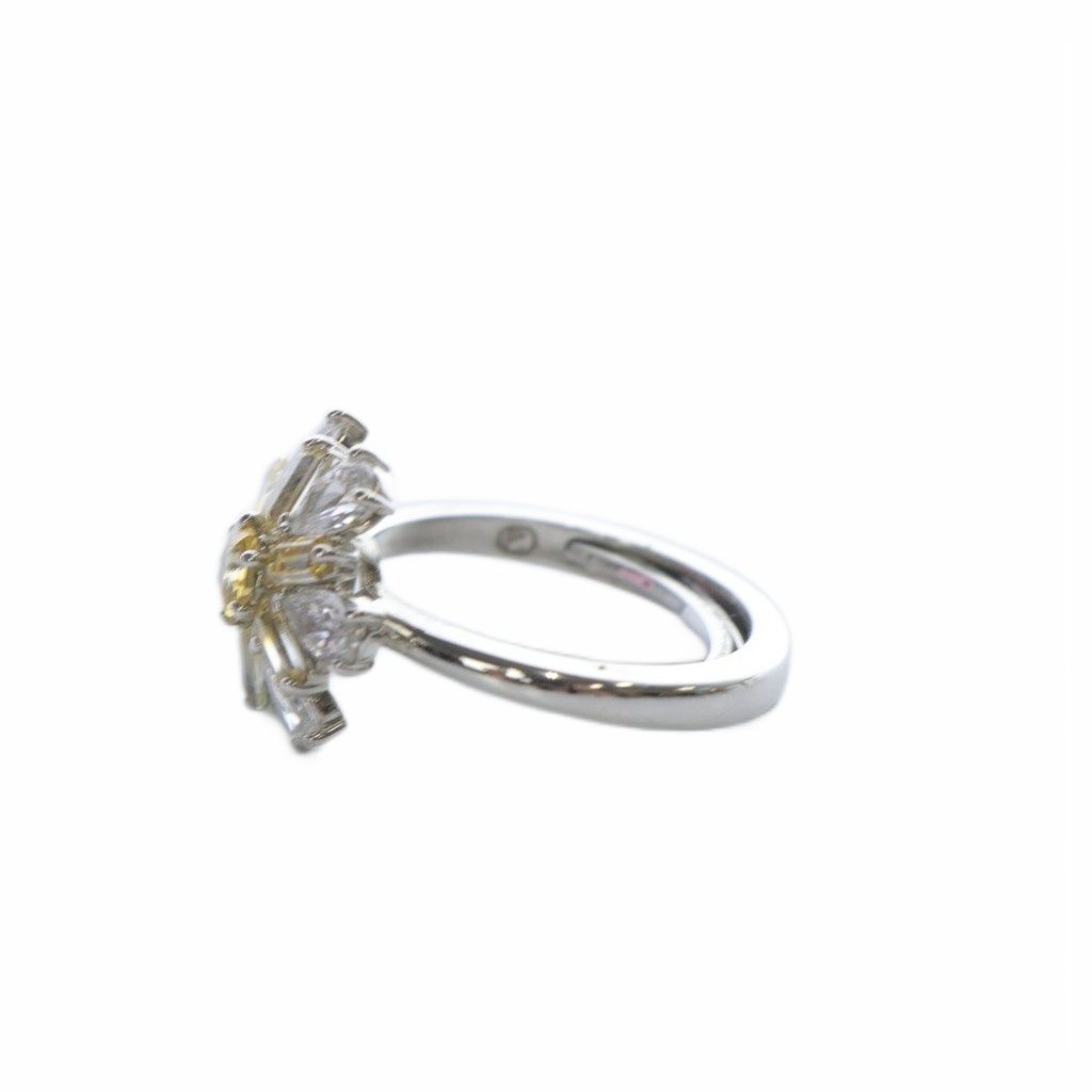 スワロフスキー SWAROVSKI gema ミックスカット フラワー リング