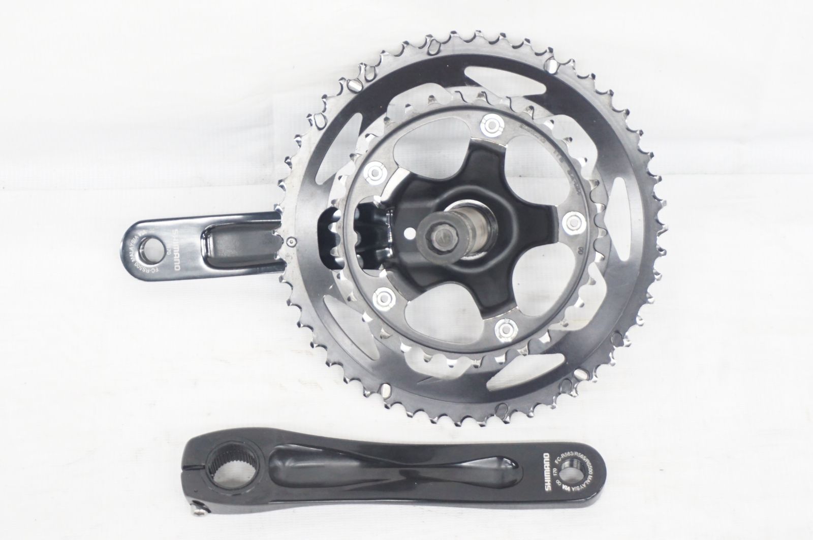 シマノ クランク RS500 美品 美品 - SHIMANO クランクセット 黒 RS510