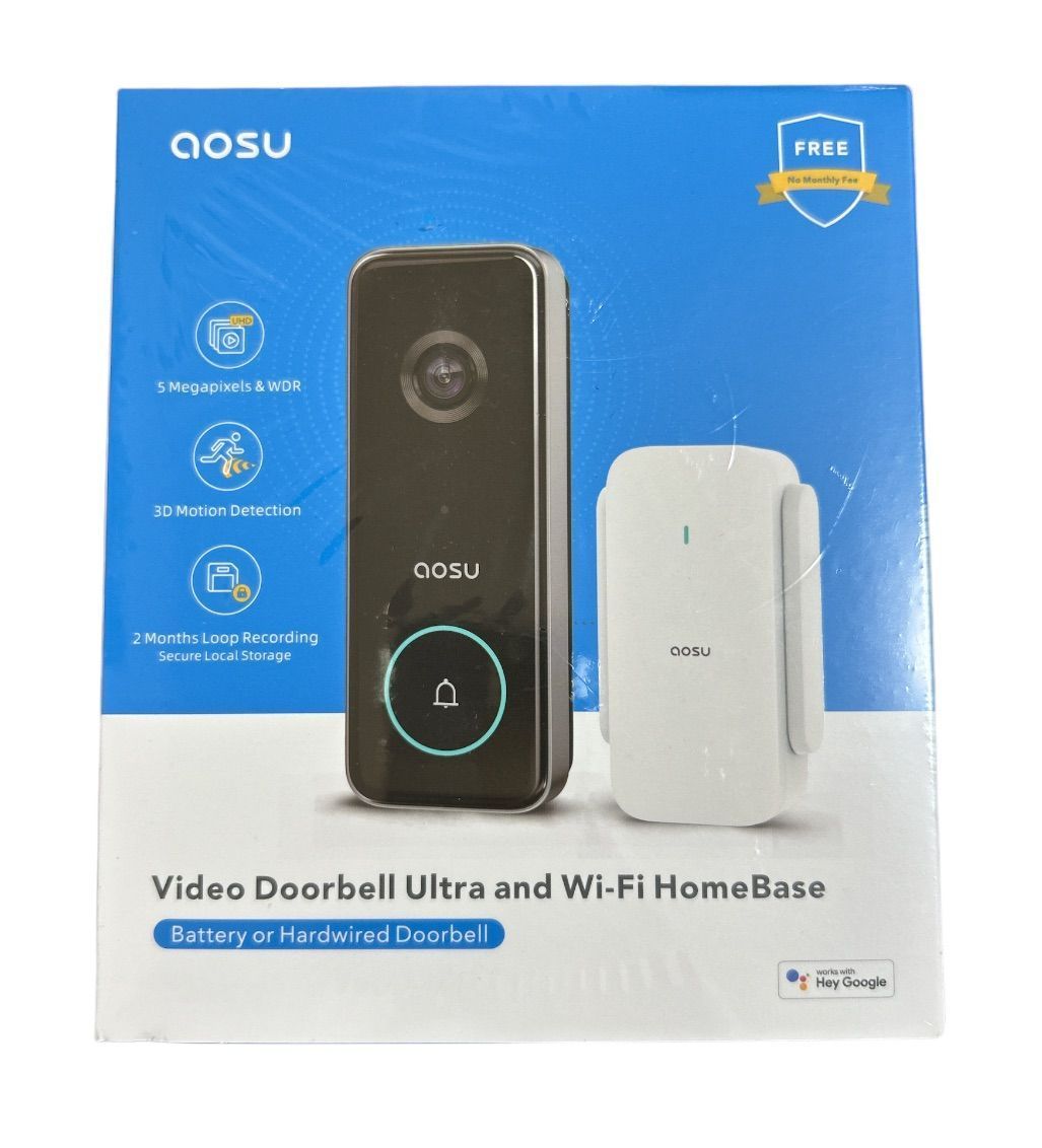 AOSU 5MP画質 インターホン ワイヤレス( 2.4/5 GHz WiFi オンライン ストアキッチン・日用品・その他 - AOSU 5MP画質
