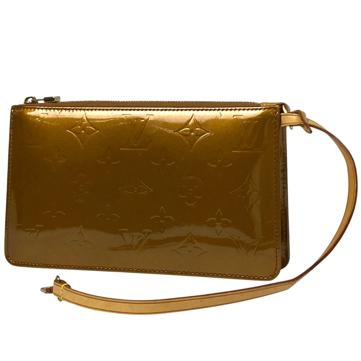 ルイ ヴィトン Louis Vuitton レキシントン ハンドバッグ メイク エナメル アクセサリーポーチ モノグラムヴェルニ ブロンズ M91133 レディース