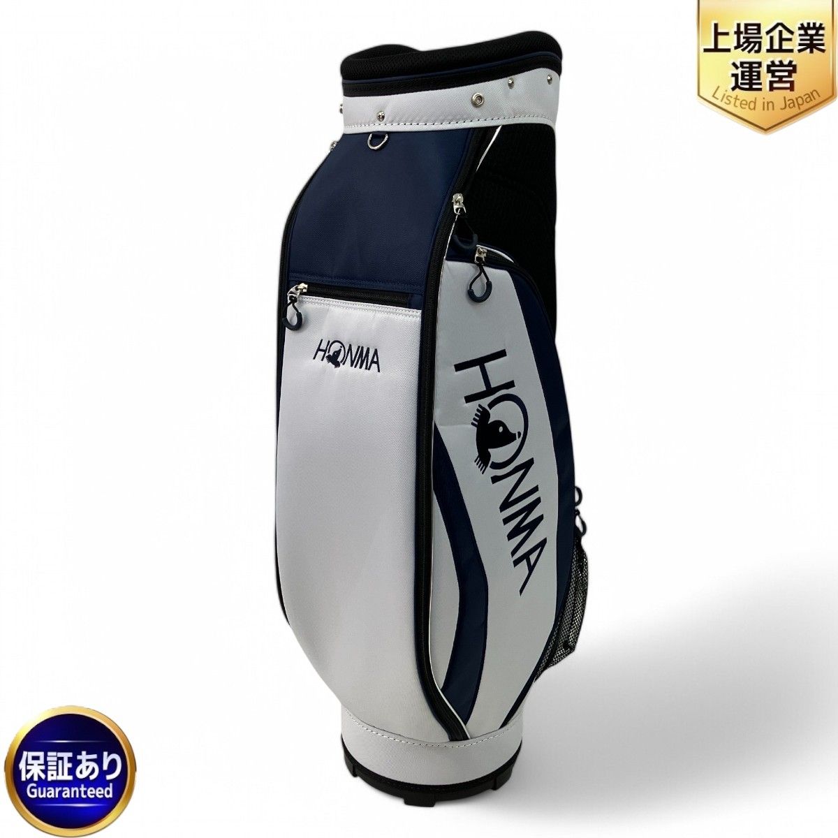 HONMA キャディバッグ CB-1732 5口 9型 ホワイト×ブルー ゴルフ HONMA キャディバッグ CB-1732 5口 9型 ホワイト×ブルー ゴルフ