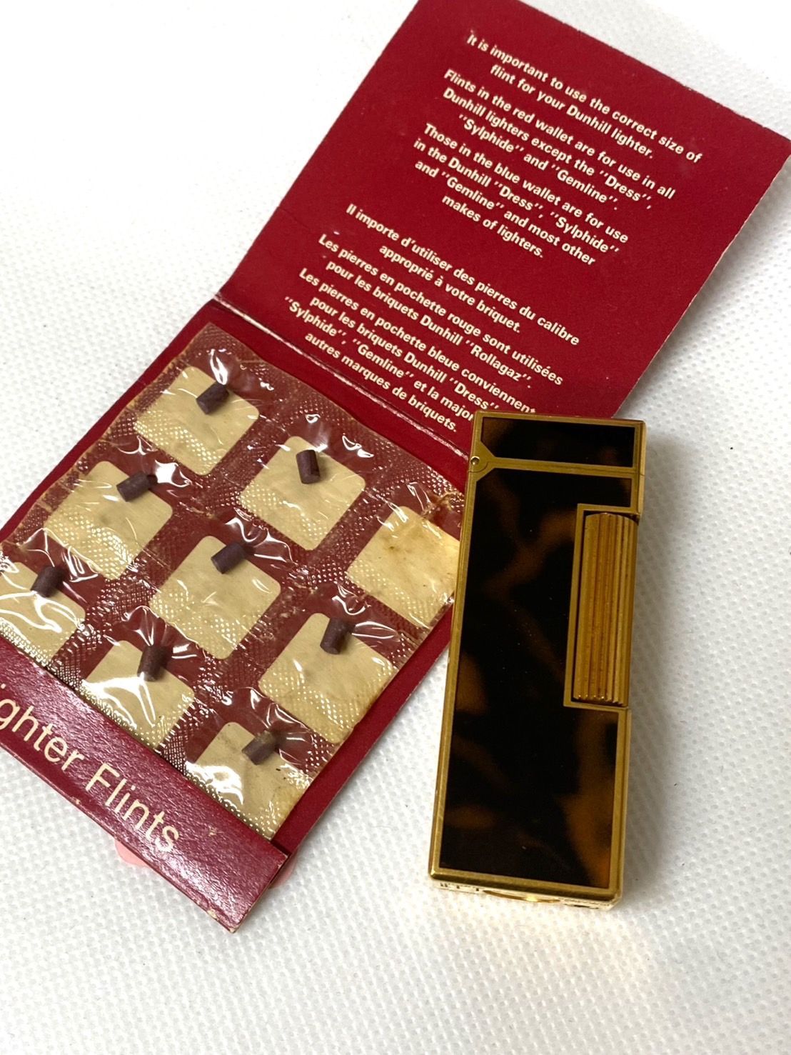 dunhill ダンヒル ガスライター ローラー式 喫煙具 喫煙グッズ 火花
